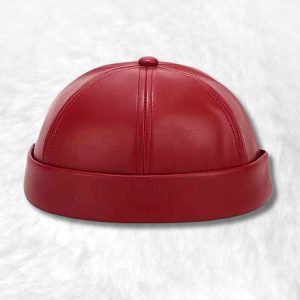 Bonnet Docker Ciré rouge