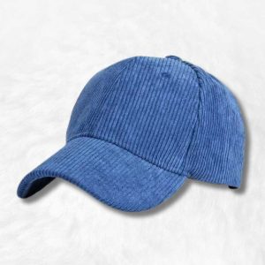 Casquette Velours Côtelé Bleu !