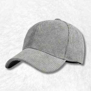 Casquette Velours Côtelé Gris !